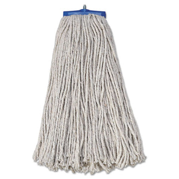 Boardwalk® Mop Head, Economical Lie-flat Head, Cotton Fiber, 20oz, White, 12-carton freeshipping - TVN Wholesale